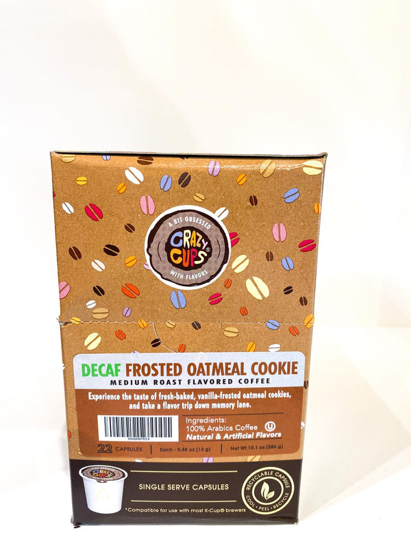Crazy Cups Frosted Oatmeal Cookie Decaf 22ct.
