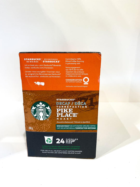 Statrbucks Pike Place Decaf 24ct.