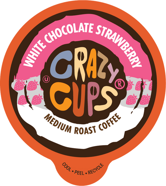 Crazy Cup White Chocolate Strawberry 22ct.