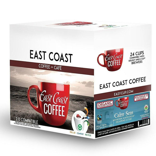 East Coast Coffee Calm Seas Decaf 24ct.