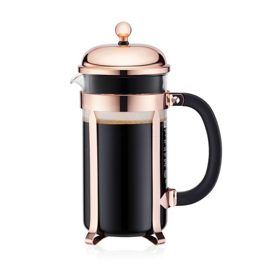 Bodum Chambord Copper Coffee Maker/ French Press, 8 cup, 1.0 l, 34 oz